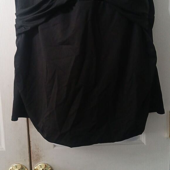 Lands' End black Tankini swimsuit top with underwire Sz 22W NWOT - Picture 2 of 7